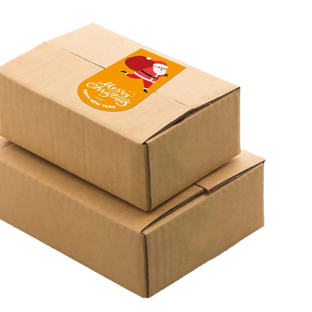 50-100Pcs Merry Christmas Stickers 5 Style Animals Snowman Trees Decorative Stickers for Small Business Wrapping Gift Box Labels