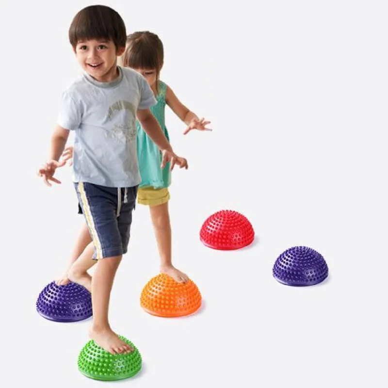 7Pcs Stepping Stone Toy For Boys Girl Yoga Balance Half Ball Sports Game Kids And Adult Juguetes para niños Brinquedos Infantil