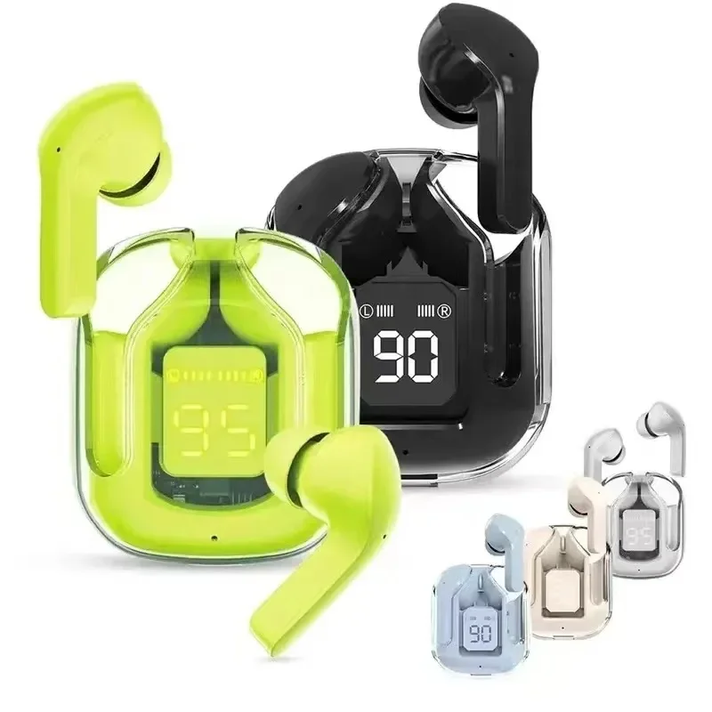 سماعة بلوتوث لاسلكية شفافة HIFI سماعات LED الطاقة شاشة ديجيتال سماعات صوت ستيريو لشاومي #3