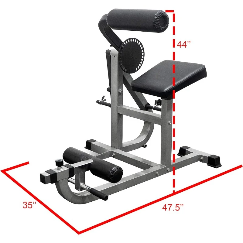 Ab Crunch and Back Machine – Plate Loaded Up to 200 lbs -28 Adjustable Positions – Core Stomach Muscle Home Gym Workout