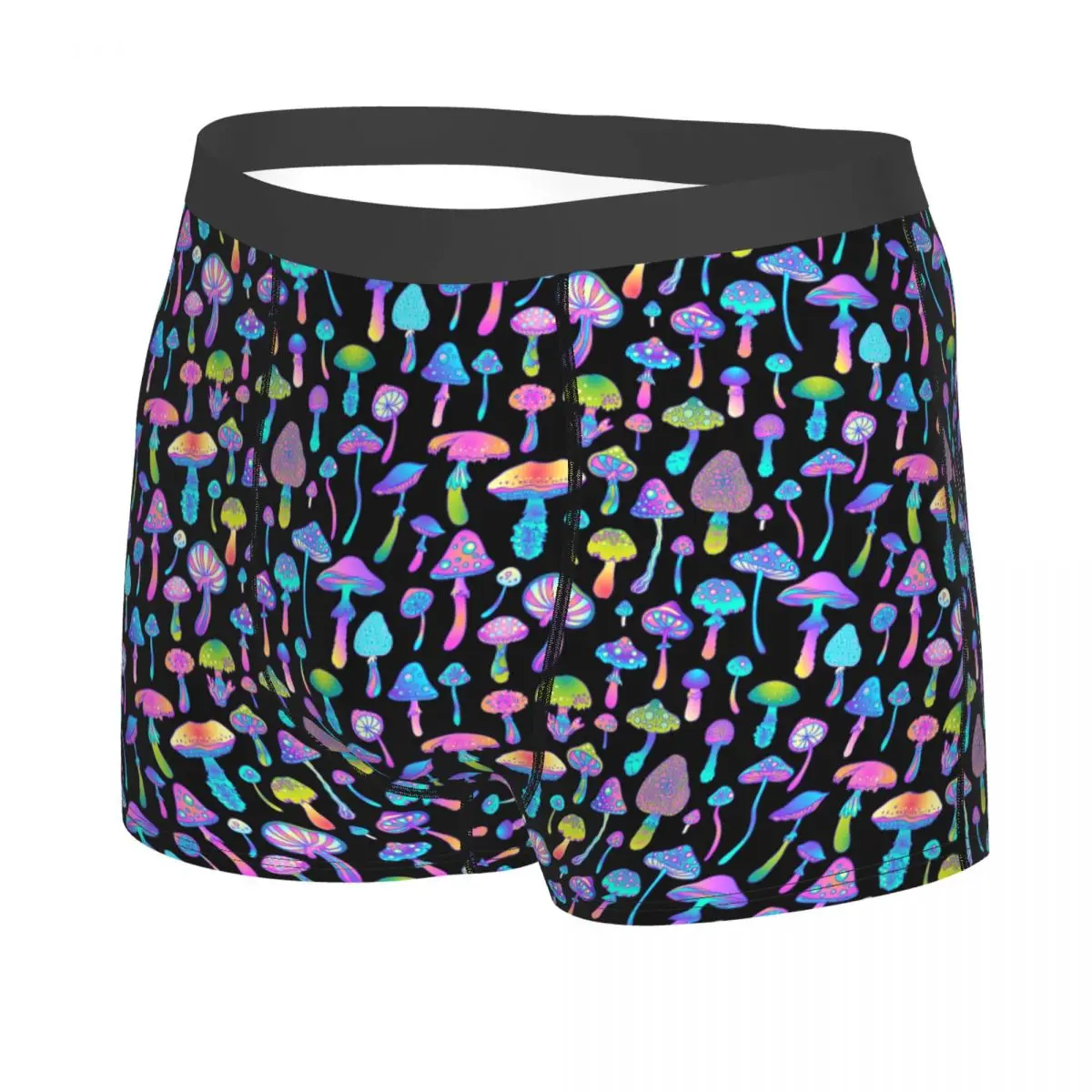 Psychedelic Magic Mushroom Trippy Hippie Underwear Men Sexy Print Custom Boxer Shorts Panties