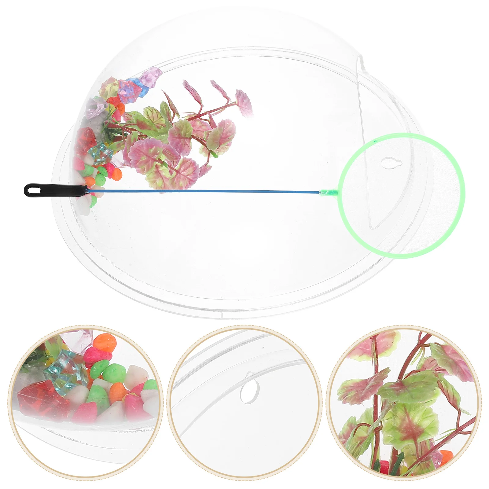 جدار معلق وعاء السمك الاكريليك واضح خزان الأسماك وعاء النبات الحائط زهرية الفخار ديكور المنزل وعاء النبات الحائط #1