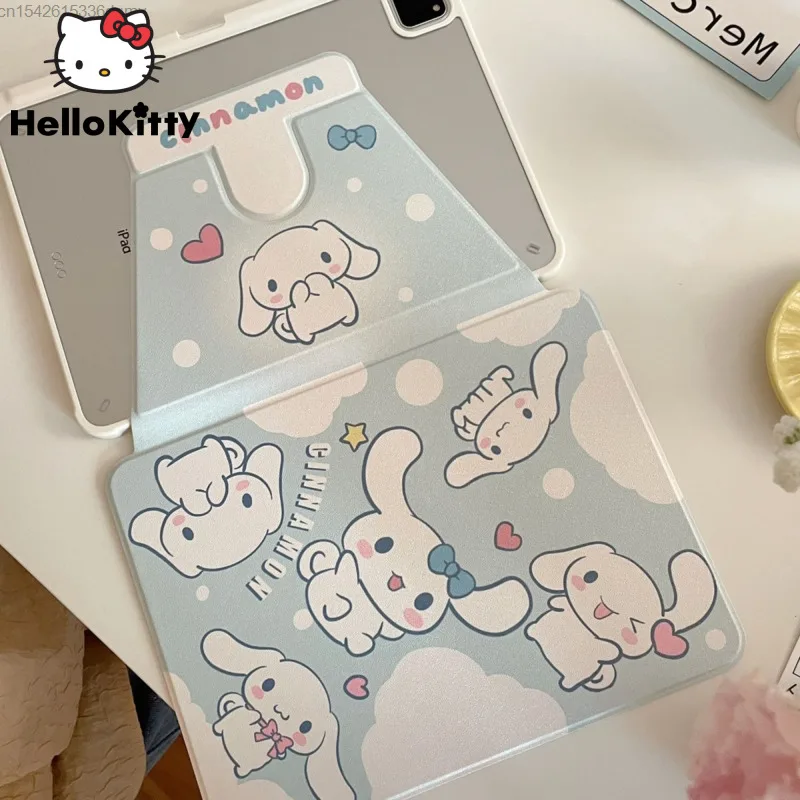 

Sanrio Cinnamoroll Kawaii вращающийся чехол для планшетного компьютера Ipad 10,2 Mini 6 Pro 12,9 11 дюймов 2022 2020 чехол Y2k в японском стиле