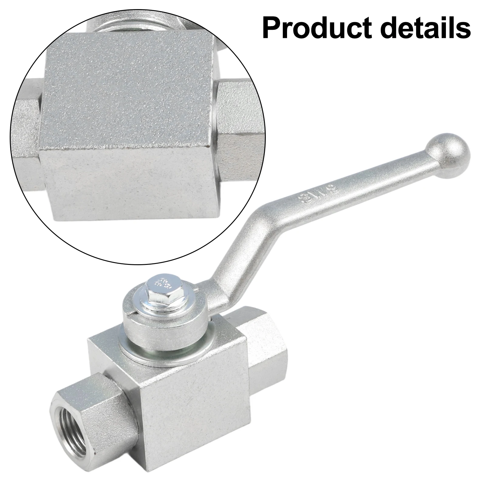 Professional Grade 2 Way Ball Valve Up to 500 Bar Capacity Designed for Safe Handling of Oil and Water Systems