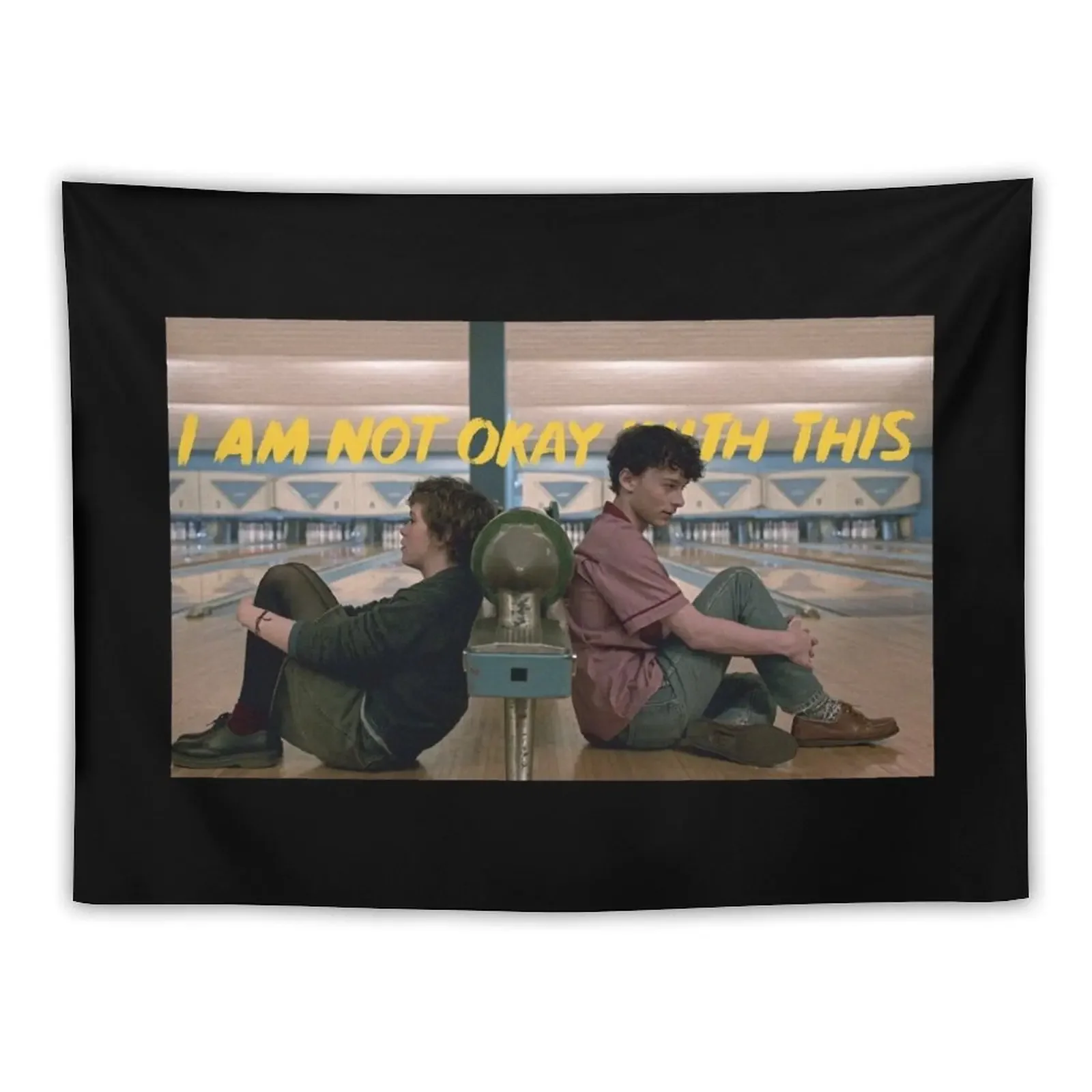 

I Am Not Okay Tapestry Outdoor Decoration Mushroom Carpet Wall Room Aesthetic Tapestry