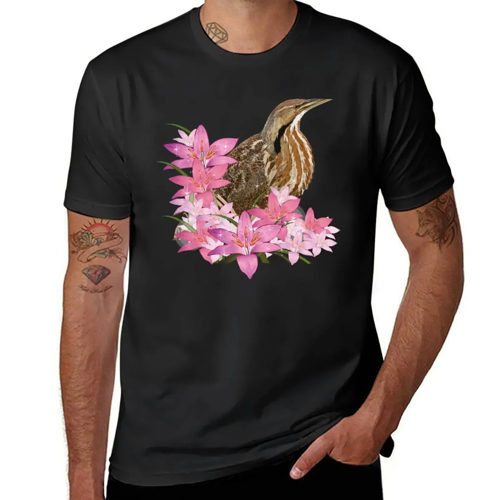 Lentiginous Bittern T-Shirt graphic tee shirt graphic t shirt vintage black t-shirts for men