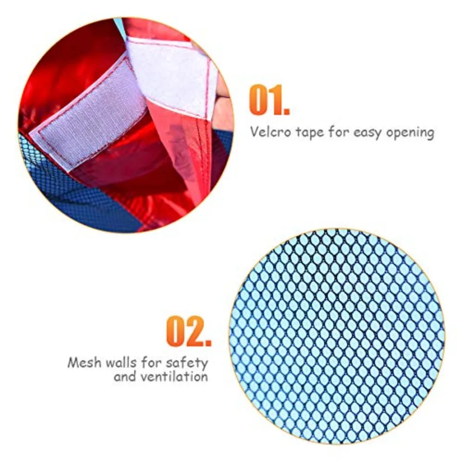 Casa de rebote inflable, bouncer deslizante para saltar para niños para húmedo y seco, bolsa de transporte, kit de reparación, estacas, ju inflable para interiores y exteriores