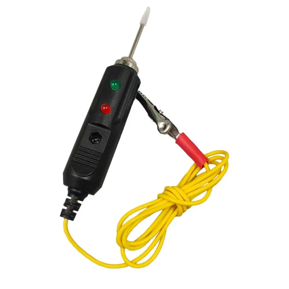 Multifunctional Automotive Voltage Tester Dual-color LED DC6-24V Car Electrical Equipment Tester with Buzzer Metal