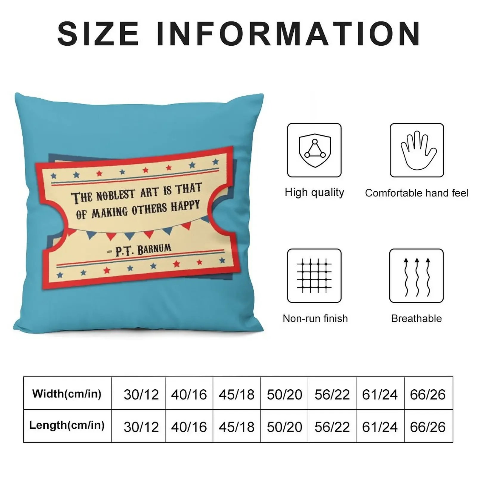 P.T. Barnum - The Greatest Showman Throw Pillow Sofa Pillow Cover Sofa Cushions Covers Christmas Pillow Cases