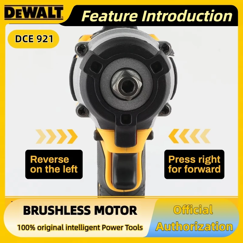 디월트 DCF921 무선 임팩트 렌치 - 가변 속도 베어 툴 프로급 성능 강력한 ATOMIC 20V MAX 1/2인치