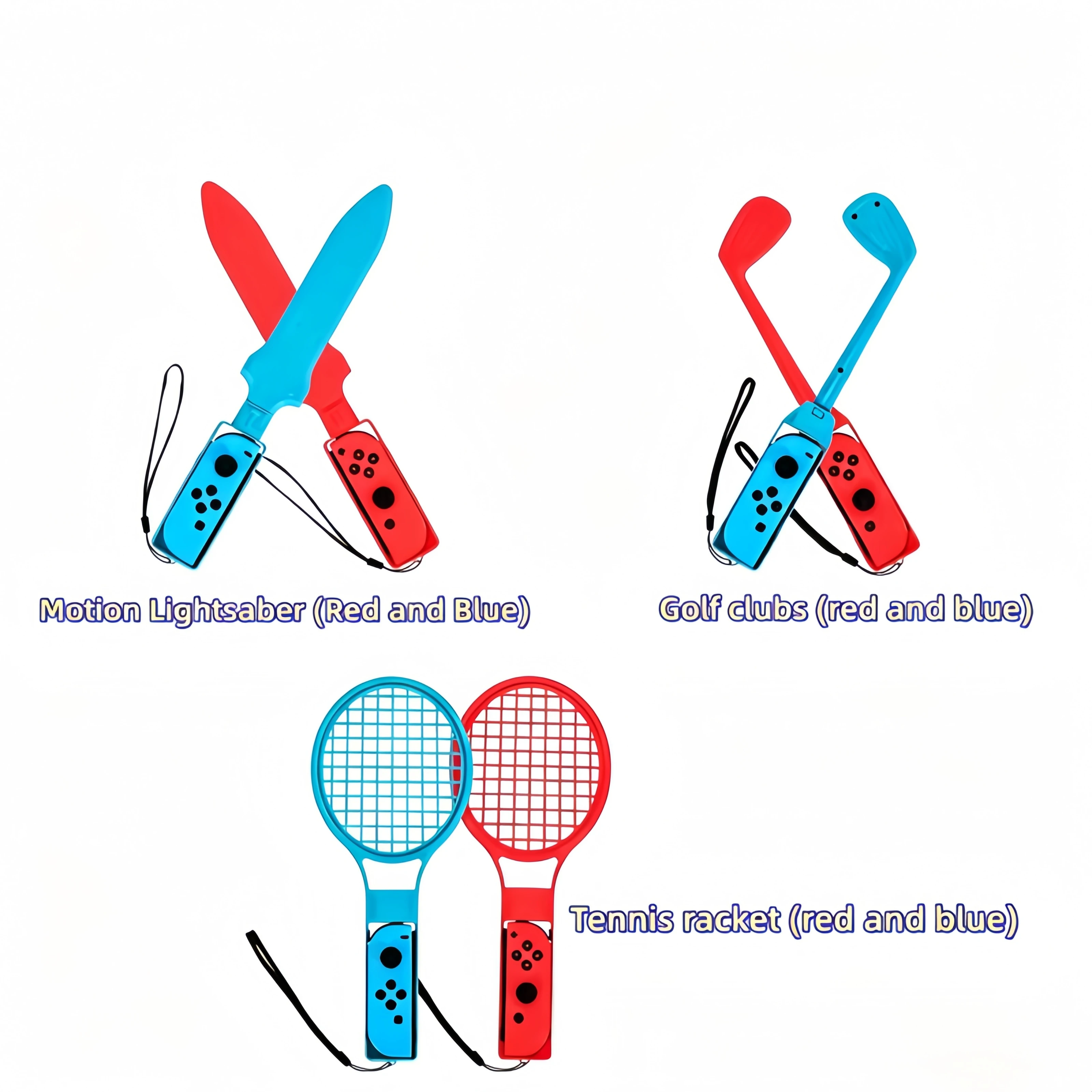 3 in 1 Switch Sports Accessories Bundle for Switch NS Sports Accessories Kit Compatible with Switch/Switch OLED Sports Games