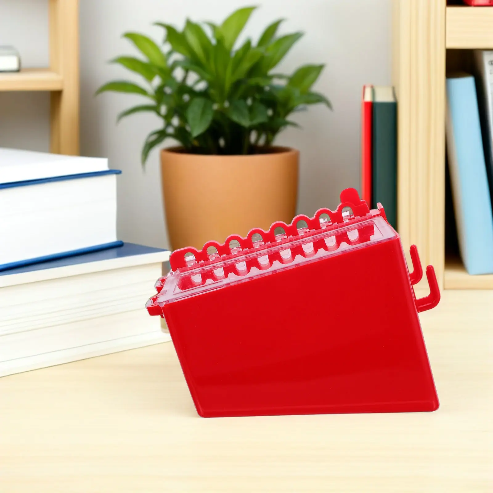 Group Padlock Box Red Wall Mounted Portable Lockout Tagout Box 8 Slots Clear Panel Key Storage Security Safety Management