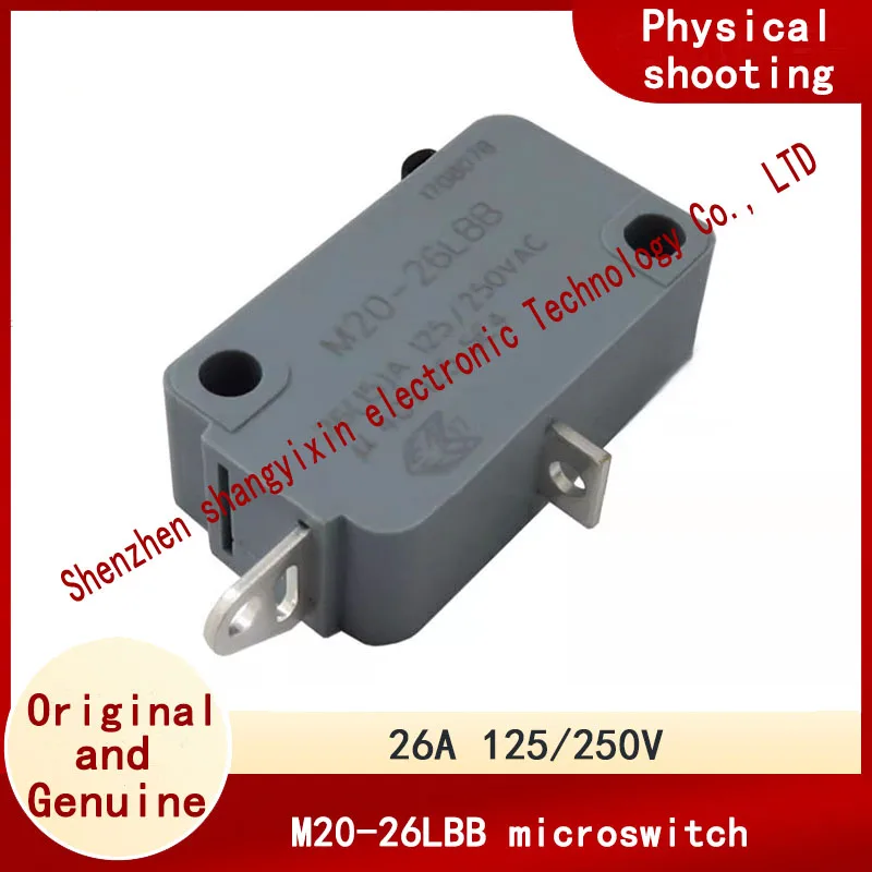 

Оригинальный микропереключатель M20-26LBB 26A 125/250 В микроконтактный микропереключатель 2-контактный нормально открытый