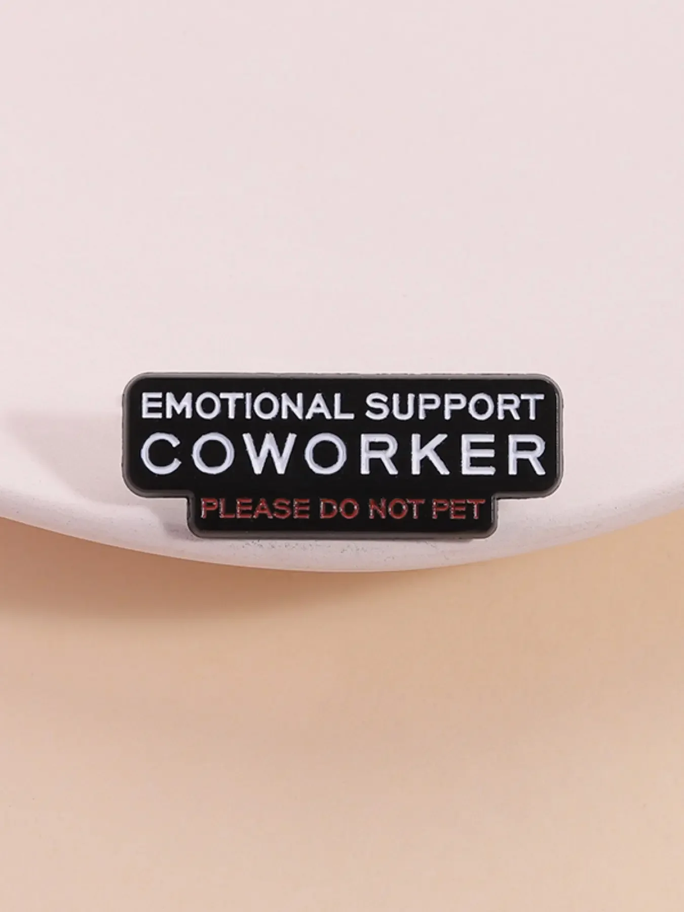 Emotional Support Colleague Lapel Pin, Business Office Humor Badge, Workplace Self-Parody Style, Fun Accessory for Backpack ID Card Decoration, Men, Men Accessories