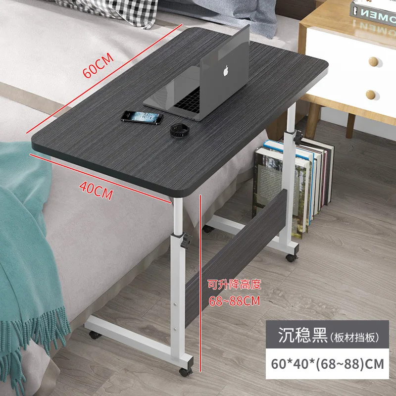 Folding Computer Mobile Lift Desk, Study Table, Height Adjustable, Lap Bed Tray, Scrivania Standing Furniture