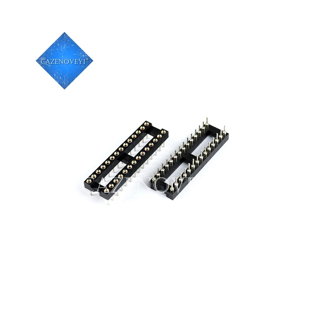 5PCS Round Hole IC socket Connector DIP 6 8 14 16 18 20 24 28 32 40 pin Sockets DIP6 DIP8 DIP14 DIP16 DIP18 DIP20 DIP28 DIP40