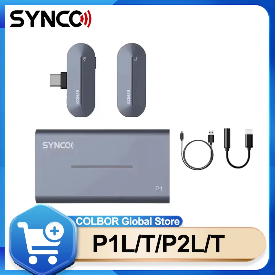 

SYNCO P2L P1L P2T P1T 2.4G Wireless Microphone System Real Time Vocal for Smartphone Multi-Media Vlog Live Streaming Interview