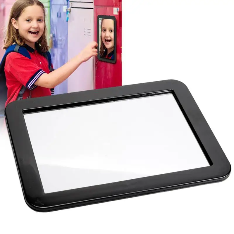 Magnetic Locker Mirror Rectangular Magnetic Mirror For School Locker Smooth Locker Accessories For Bathroom Household