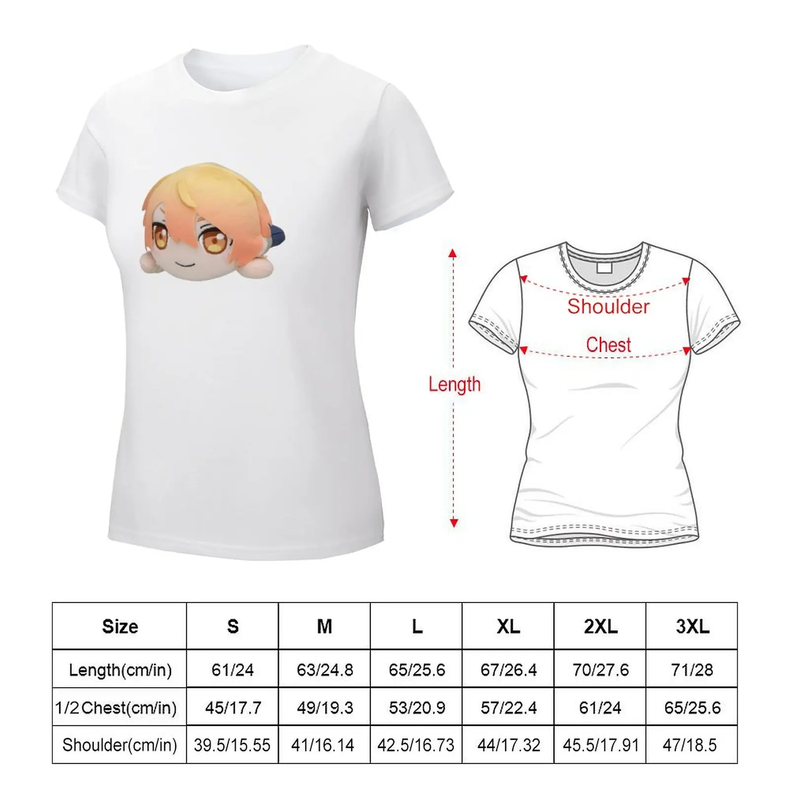 Tsukasa Tenma plush T-shirt summer tops female cute t-shirts for Women