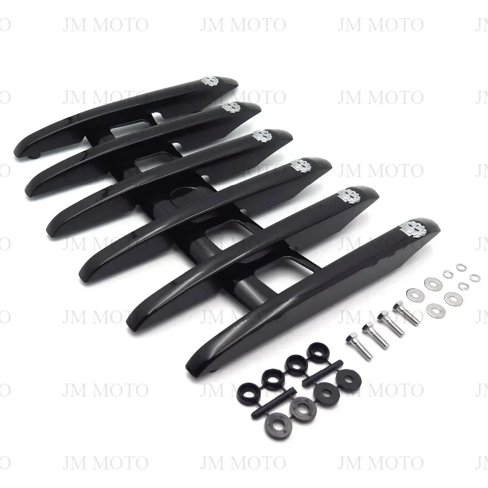 

Motorcycle Skull Stealth Top Luggage Rail Rack for Harley Touring Street Glide FLHX Road King FLHR Tri Glide CVO Limited FLHTKSE