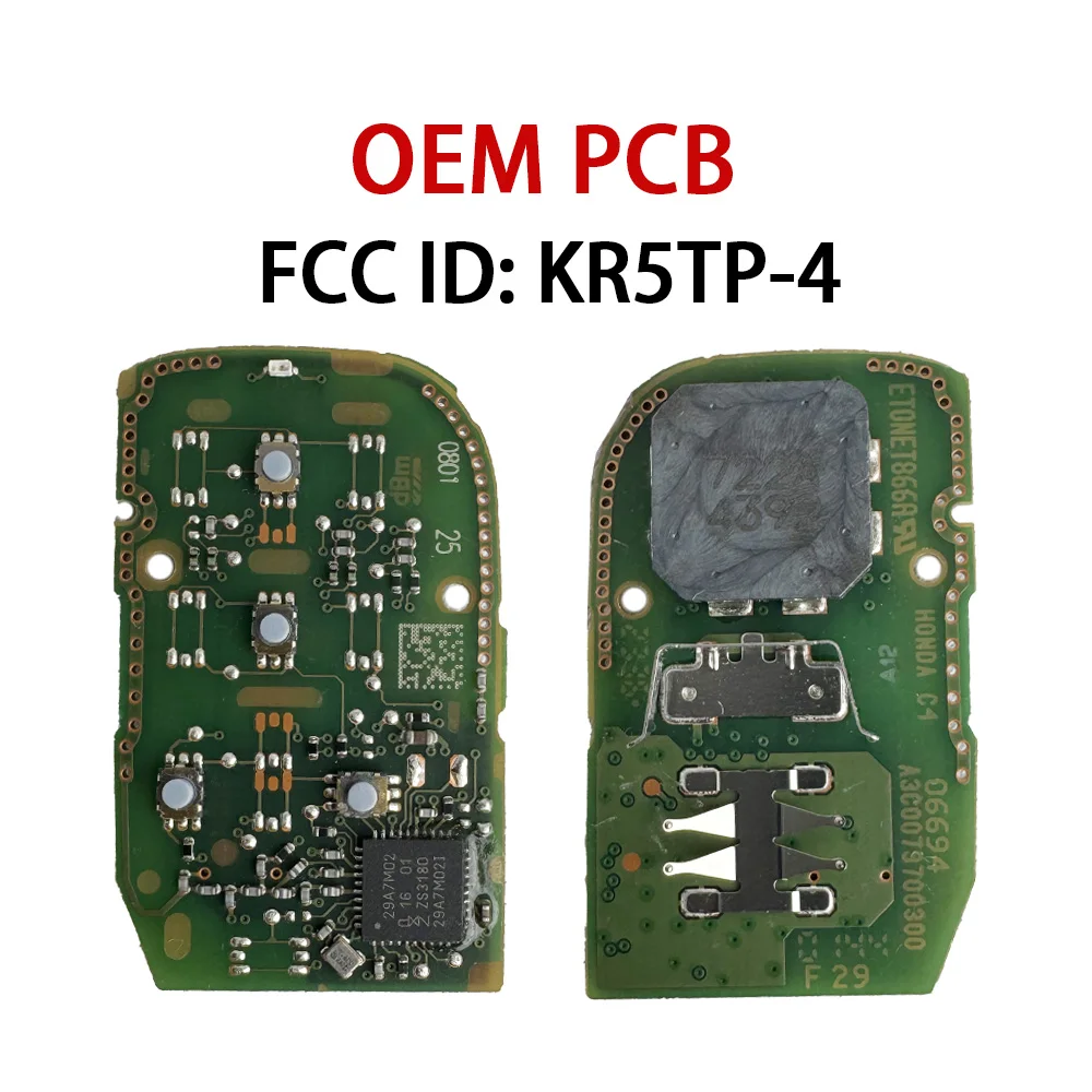 YOCASTY لهوندا جديد XRV CRV HRV ZRV 433MHZ 4A رقاقة الذكية مفتاح السيارة عن بعد 2/3/4 أزرار FCC ID KR5TP-4 #2