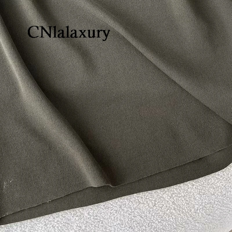 CNlaalxury donna 2024 primavera estate nuova moda abito lavorato a maglia Chic girocollo Slim senza maniche abito Casual Vestidos Mujer