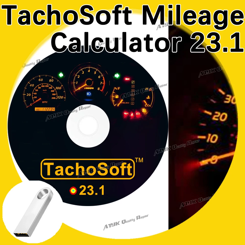 TachoSoft Mileage Calculator 23.1 inspection tools diagnostic pour voiture tachosoft 23.1 Diagnostic software Repair equipment