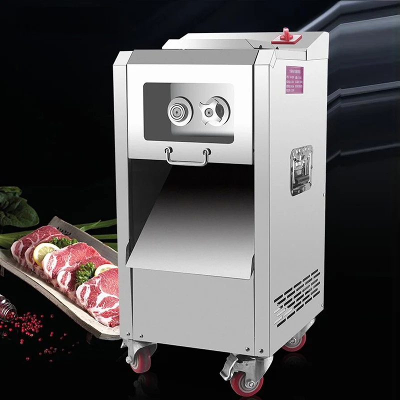 

Powerful 2200W 300KG/H Meat Cutting Machine New Commercial Vertical Meat Slicer Machine