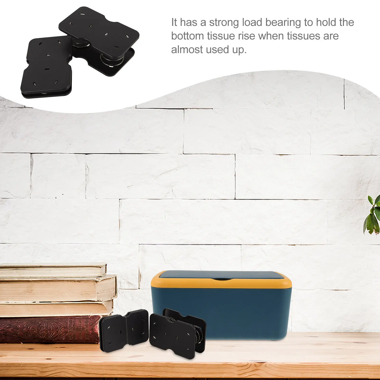 

Комплект из 2 держателей для салфеток с пружинной поддержкой, автоматическим подъемом и высокой нагрузочной способностью, для настольных коробок с салфетками