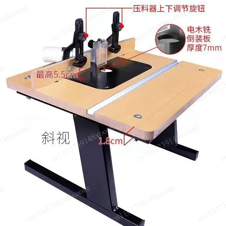 Flip-loading table Bakelite milling table trimming machine Multifunctional woodworking table engraving machine Flip-loading
