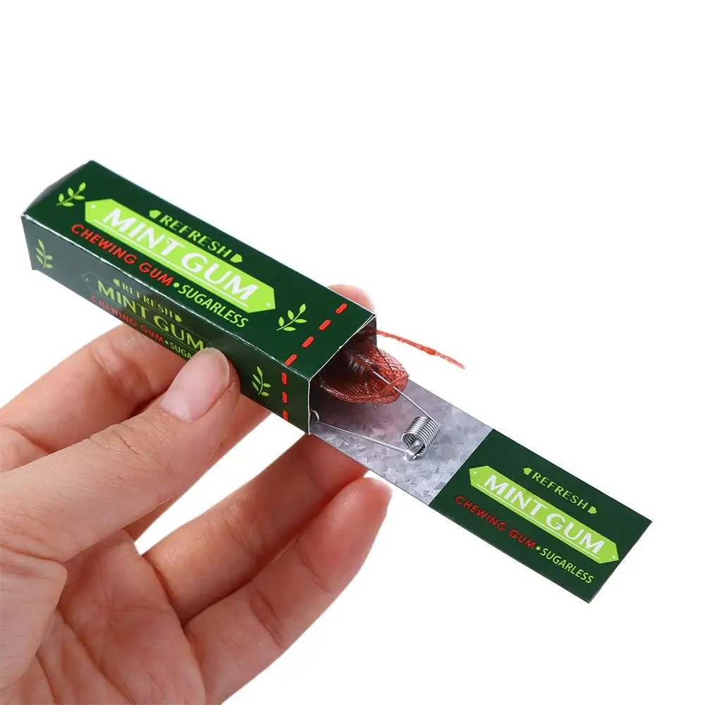 Day Prank Gags For Children Spoof Toys Simulation Chewing Gum Toy Shocking Cockroach Prank Trick Toy Pull Head Chewing Gum