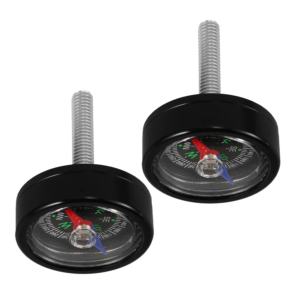 

2 set Mini Bike For Handlebar M6X35: Mountain Biking Navigation Tool Durable Outdoor Cycling Compass For Hiking Climbing