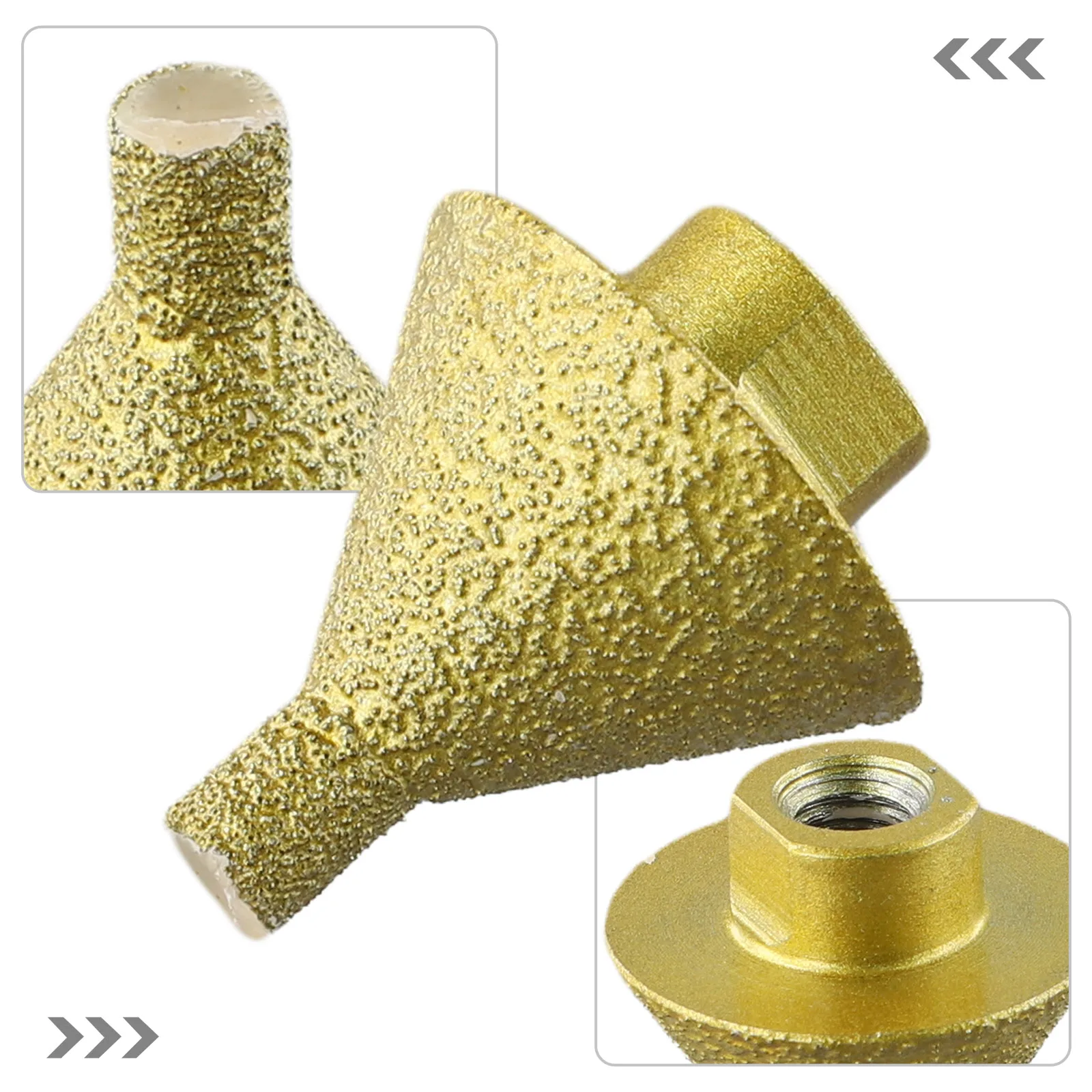 

Diamond Chamfer Cone Grinding Wheel Useful M10 Thread 38mm/50mm Countersink Bits Emery+Silicon Carbide For A Smooth Finish New