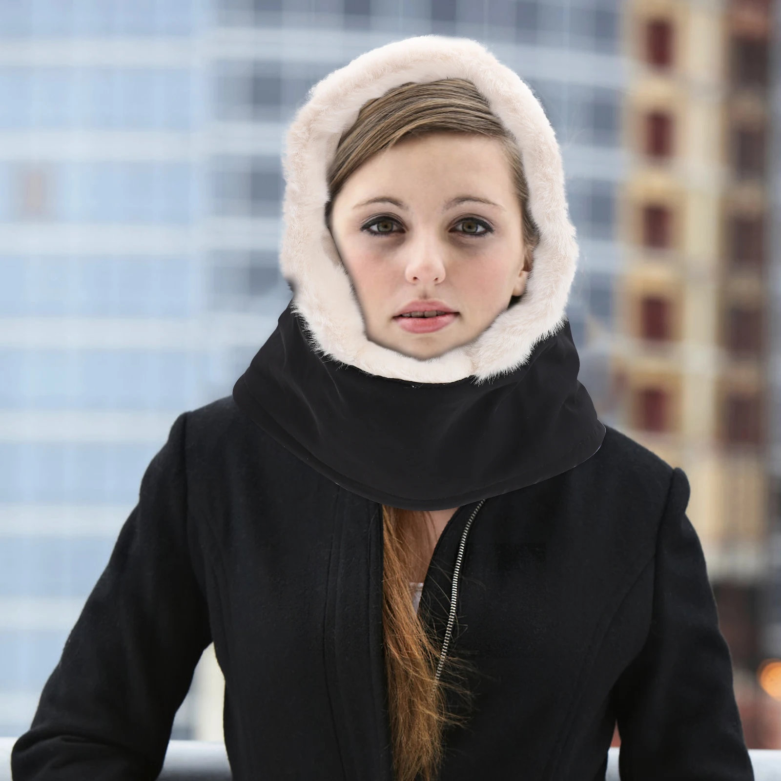 

Cycling Windproof Hood Anti cold Motorcycle Coffee Guard Practical Neck Winter Outdoor Thermal Face Mask For Hiking Skiing