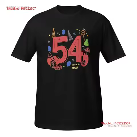 54th Birthday T Shirt Fun Idea for vintage Washed Casual Comfortable fashion graphic homme Soft Stylish Breathable