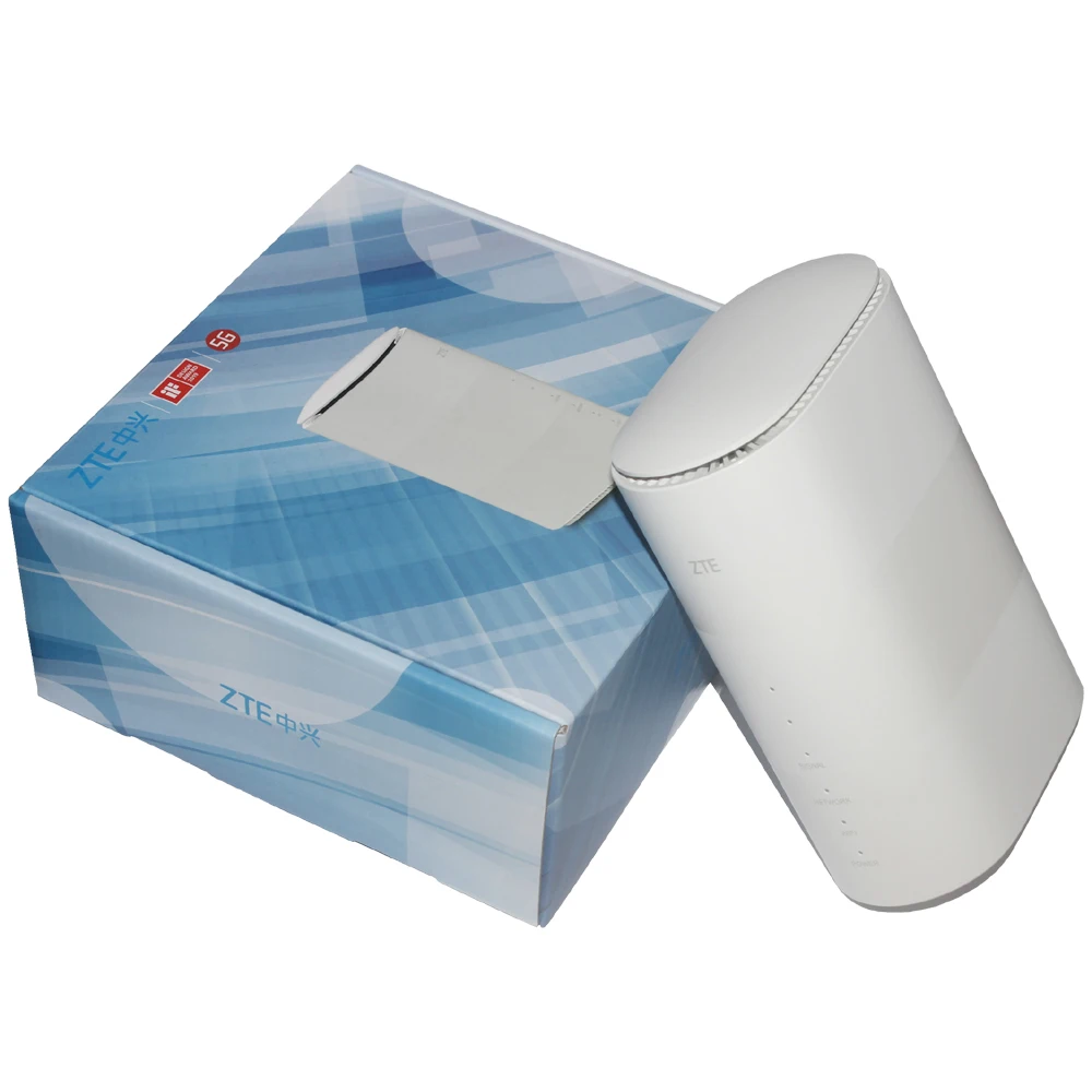 Router CPE 5G ZTE MC801A, Qualcomm X55, WiFi 6, 3.8Gbps, Puertos Gigabit Duales, Antena TS9, para Hogar y SOHO