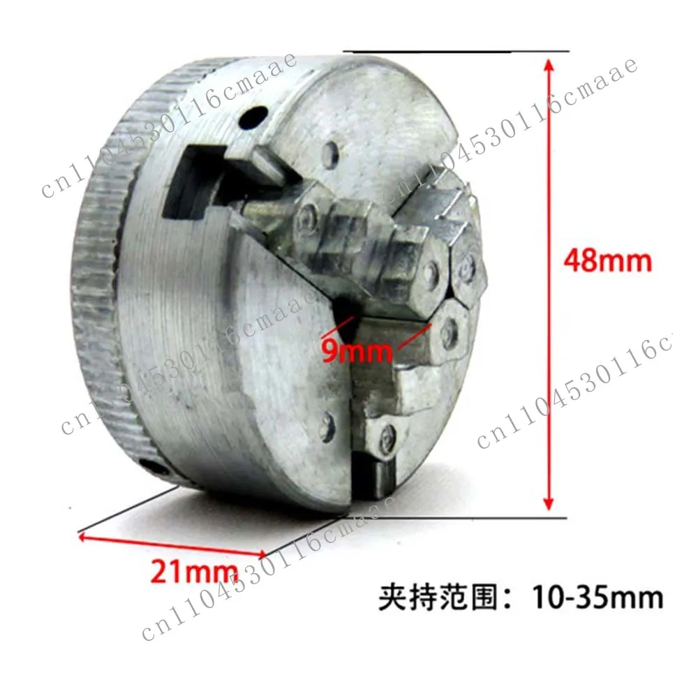 Miniature metal lathe milling drill  Z011 zinc alloy 3 jaw through hole fixture