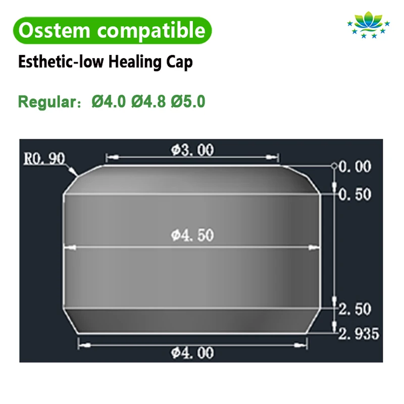 Image 4: Pour Osstem capuchon de guérison multi-unités OEM ODM couvercle de pilier de guérison pour multi-unités 4.0 4.8 5.0 pièces et accessoires d'implant dentaire