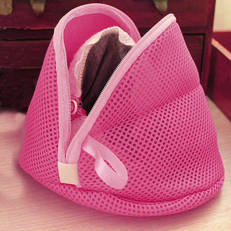 Mesh Laundry Bag Polyester Laundry Wash Bags Coarse Net Laundry Basket Laundry Bags For Washing Machines Mesh Bra Bag 1pcs