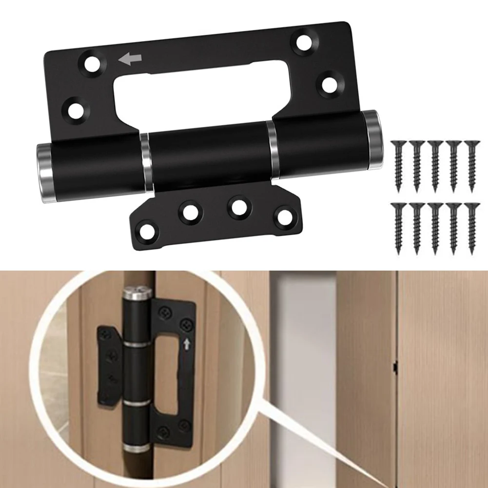 Heavy Duty Hydraulic Door Hinge for Interior Doors Compatible with Wooden and Metal Doors Black Aluminum Alloy