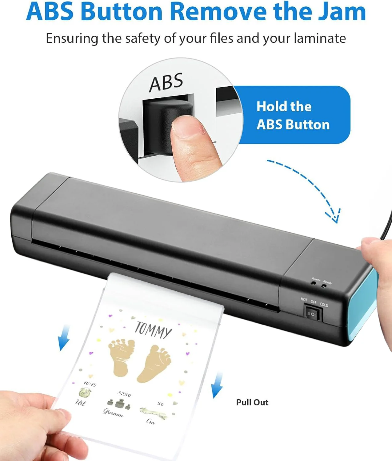 A3  Laminator Machine 13 Inch with 10 Laminating Sheets  Hot & Cold Thermal Laminator for Home/School/Office