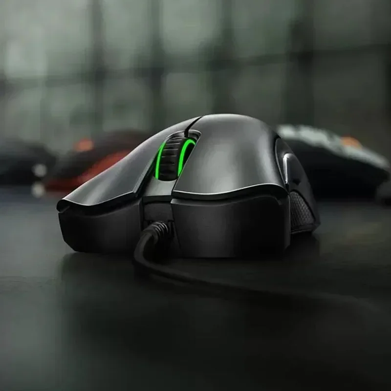 ماوس ألعاب سلكي أساسي من Razer DeathAdder / ماوس سلكي 6400 ديسيبل متوحد الخواص 5 أزرار مستقلة لألعاب الكمبيوتر المحمول بدون إصدار للسائق #4