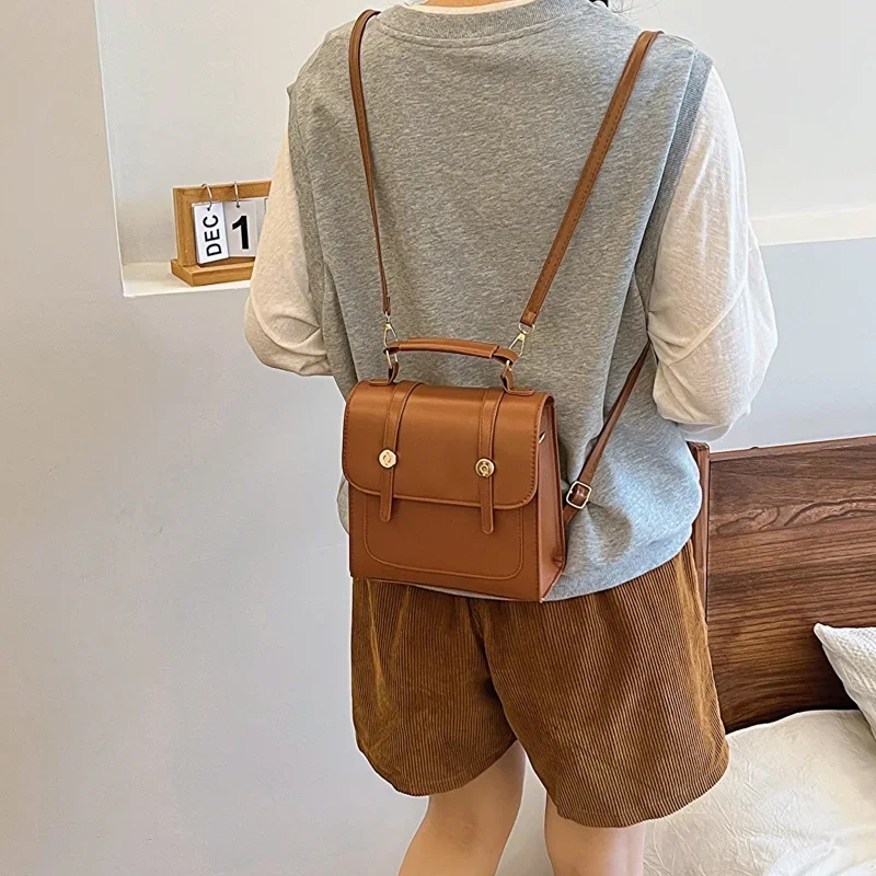 Large Capacity Fashion and Minimalist Temperament Backpack Autumn New Casual Bag Trendy Women\'s Teenager School Bags JK Harajuku