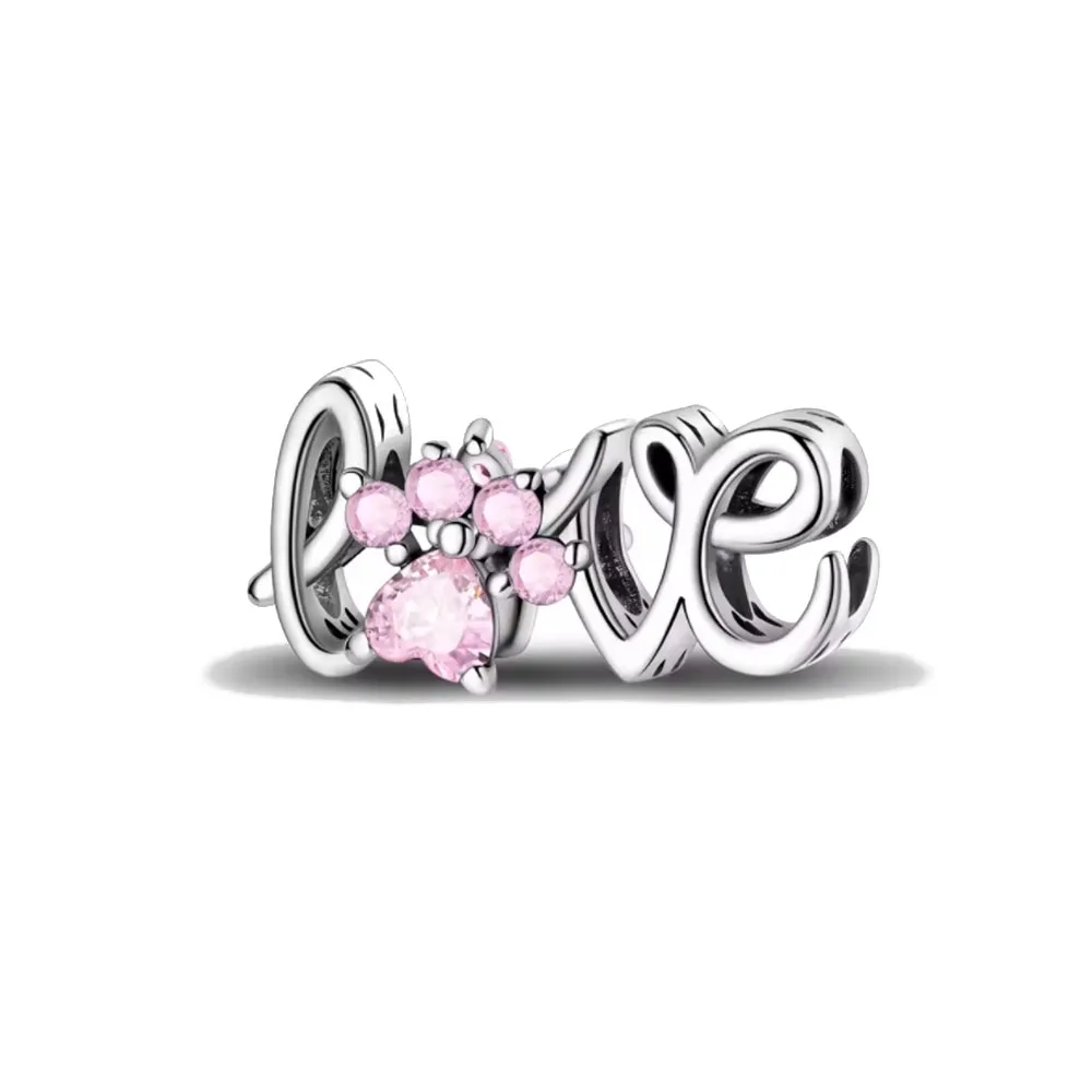 جديد 925 الفضة فراشة عنصر وقوف السيارات الثلاثي هالة قلوب سحر قلادة ، صالح الأصلي الأوروبي المرأة سوار DIY مجوهرات #5