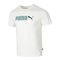 Puma Men's Ess 2 Color No 2 Logo Tee Short-Sleeved Running and Cycling Training Tops Fitness Casual Basketball Sportswear 691341-87