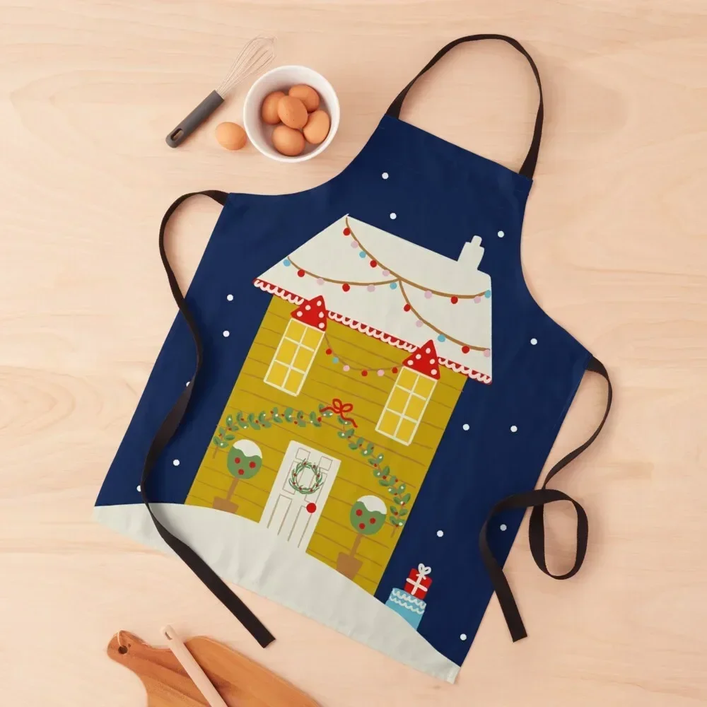 

Christmas House Apron Goods For Home And Kitchen For Hairdresser Apron