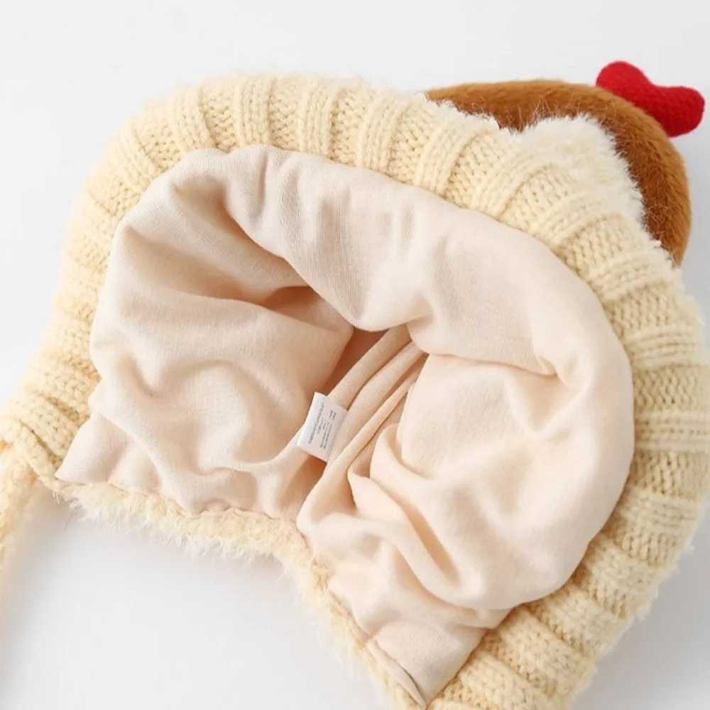

Fashion Cute Cartoon Children Hat Windproof Thickned Ear Protection Hat Cold Proof Warm Hat Children