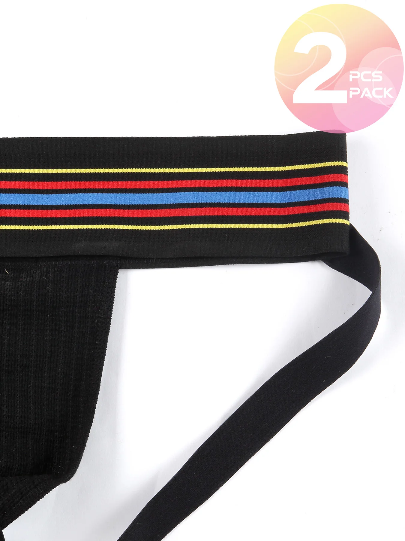 2 uds ropa interior sexy para hombre suspensorio para hombre suspensorio ropa interior para hombre suspensorio de Tanga suspensorio gay jock correa de algodón transpirable blanco