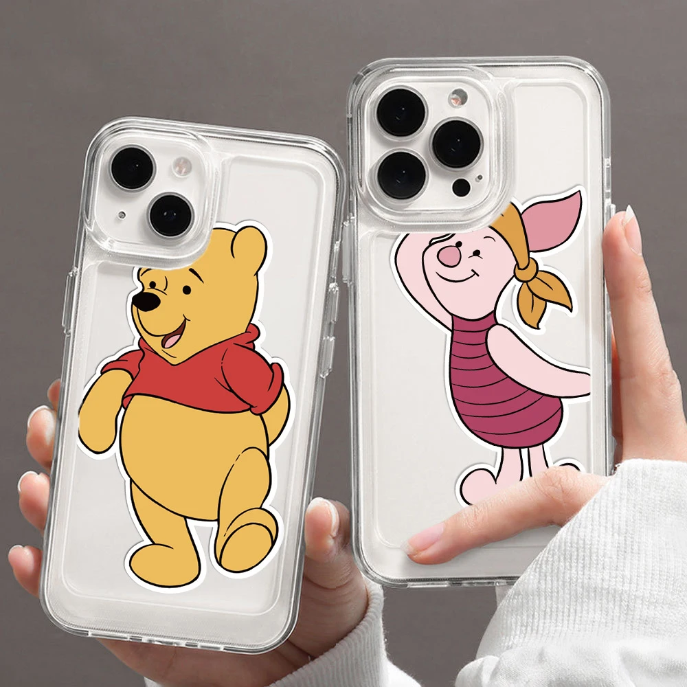 8/16 シートかわいいディズニーくまのプーさんパズルステッカー漫画ピグレットティガーメイクアフェイス DIY 組み立てジグソーデカール装飾