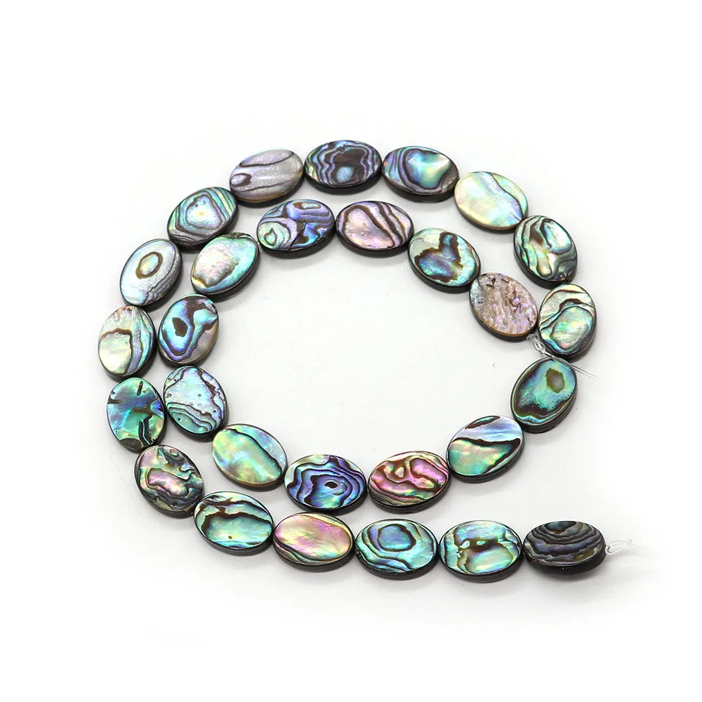 Natural Abalone Beads Oval 6x8mm-18x25mm Fashion Ladies Charm DIY Making Bracelet Necklace Earrings Accessories Gift 1pcs